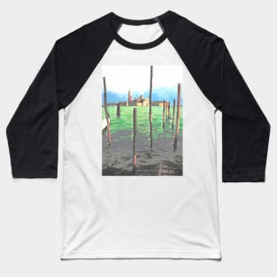 Venice Island Pastel Baseball T-Shirt